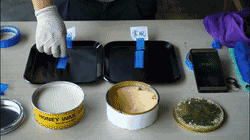 同一時(shí)間使用蜜蠟250的模具在差不多2秒后就掉落在桌面上，但使用常規(guī)蠟的模具還是牢牢地穩(wěn)固貼在模具上，附著力十分強(qiáng)，由此可見(jiàn)使用蜜蠟250的脫膜效果更勝一籌。