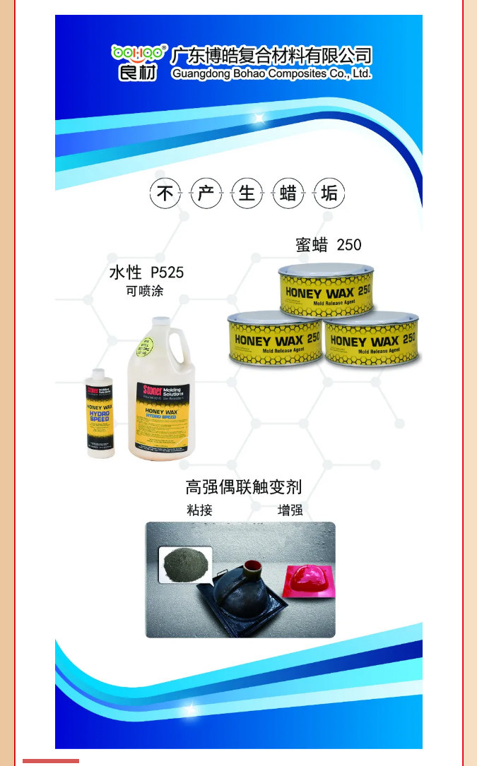 第26屆復(fù)材展廣東博皓熱推產(chǎn)品：美國(guó)Stoner脫模劑、高強(qiáng)偶聯(lián)觸變劑